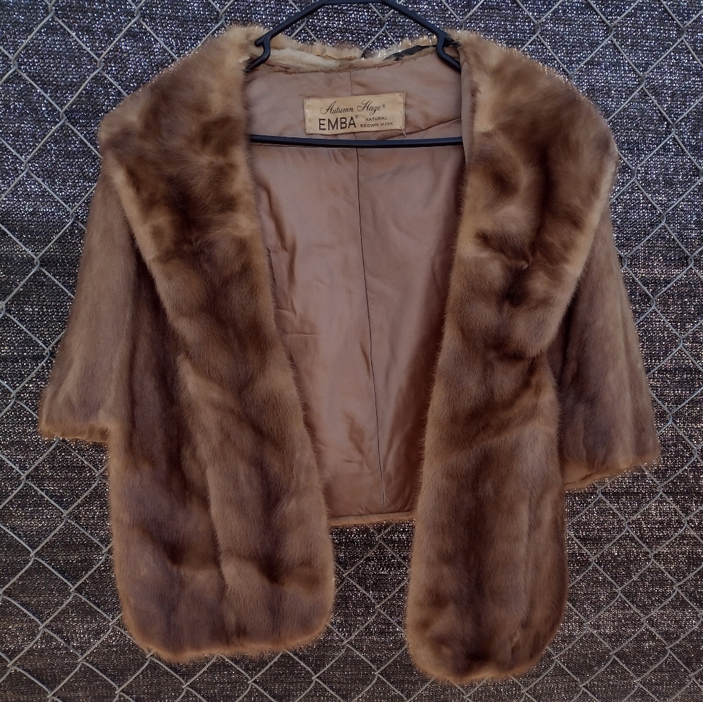 Vintage EMBA Mink Fur Stole